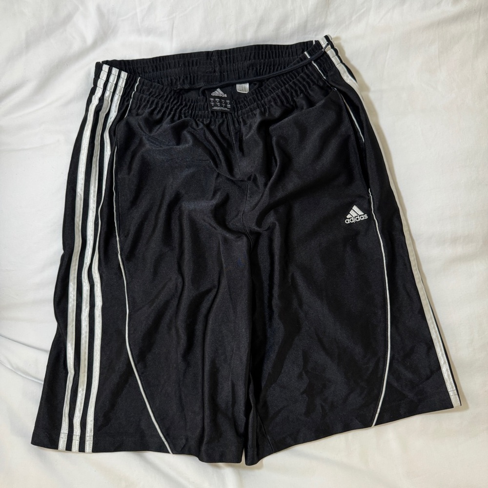 Adidas Black Dazzle Basketball Shorts Y2K